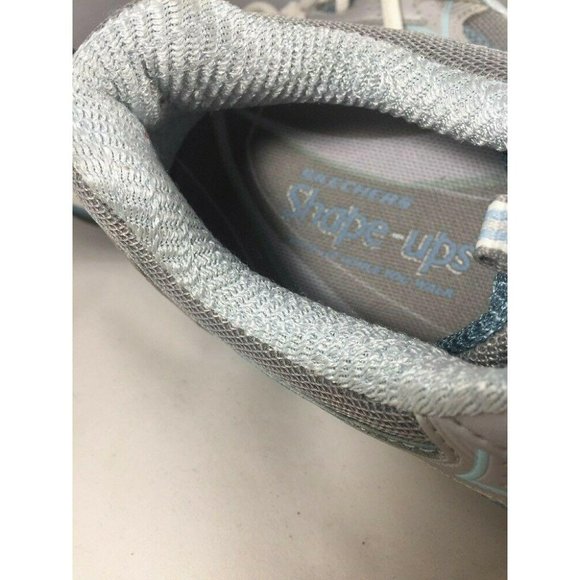 Womens Skechers Shape Ups 12320 Blue Silver Lace Size 9 Athletic Training Shoes - Picture 7 of 8